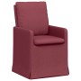 Sillas de comedor 2 pcs Rojo vino tinto 57 x 67 x 98 cm tela en Sillas de comedor | Comprar online en Foru.es