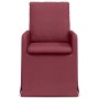 Sillas de comedor 2 pcs Rojo vino tinto 57 x 67 x 98 cm tela en Sillas de comedor | Comprar online en Foru.es