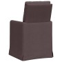 Sillas de comedor 2 pcs Marrón oscuro 57 x 67 x 98 cm tela en Sillas de comedor | Comprar online en Foru.es