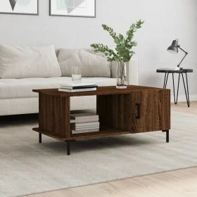 Couchtisch aus braunem Eichensperrholz, 90 x 50 x 40 cm von vidaXL, Couchtisch - Ref: Foro24-829499, Preis: 49,57 €, Rabatt: %