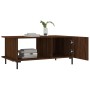 Mesa de centro madera contrachapada roble marrón 90x50x40 cm de vidaXL, Mesas de centro - Ref: Foro24-829499, Precio: 50,02 €...