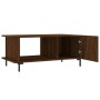 Mesa de centro madera contrachapada roble marrón 90x50x40 cm de vidaXL, Mesas de centro - Ref: Foro24-829499, Precio: 50,02 €...