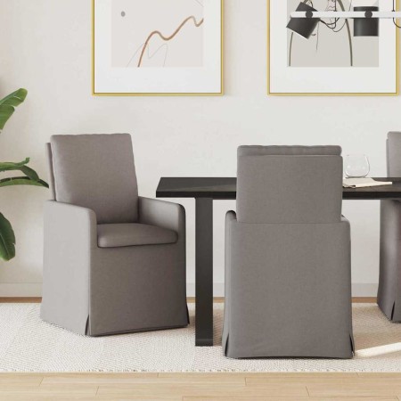 Sillas de comedor 2 pcs Taupé 57 x 67 x 98 cm tela en Sillas de comedor | Comprar online en Foru.es