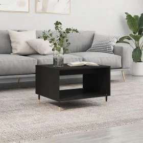 Mesa de centro madera de ingeniería negra 60x50x40 cm de vidaXL, Mesas de centro - Ref: Foro24-829245, Precio: 42,40 €, Descu...