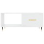 Mesa de centro madera contrachapada blanco brillo 90x50x40 cm de vidaXL, Mesas de centro - Ref: Foro24-829190, Precio: 50,49 ...
