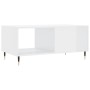 Mesa de centro madera contrachapada blanco brillo 90x50x40 cm de vidaXL, Mesas de centro - Ref: Foro24-829190, Precio: 50,49 ...