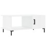 Mesa de centro madera contrachapada blanco brillo 90x50x40 cm de vidaXL, Mesas de centro - Ref: Foro24-829494, Precio: 46,48 ...