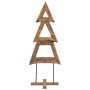 Árbol de Navidad con soporte Marrón 90 cm Madera de teca maciza en Decoración Festiva y Estacional | Comprar online en Foru.es