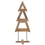 Árbol de Navidad con soporte Marrón 90 cm Madera de teca maciza en Decoración Festiva y Estacional | Comprar online en Foru.es