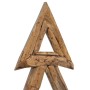 Árbol de Navidad con soporte Marrón 90 cm Madera de teca maciza en Decoración Festiva y Estacional | Comprar online en Foru.es
