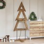 Árbol de Navidad Marrón 180 cm Madera de teca maciza en Decoración Festiva y Estacional | Comprar online en Foru.es