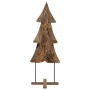 Árbol de Navidad con soporte Marrón 90 cm Madera de teca maciza en Decoración Festiva y Estacional | Comprar online en Foru.es