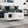 Mesa de centro madera contrachapada blanco 90x50x40 cm de vidaXL, Mesas de centro - Ref: Foro24-829180, Precio: 45,04 €, Desc...