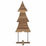 Árbol de Navidad con soporte Marrón 90 cm Madera de teca maciza en Decoración Festiva y Estacional | Comprar online en Foru.es