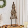 Árbol de Navidad Marrón 120 cm Madera de teca maciza en Decoración Festiva y Estacional | Comprar online en Foru.es
