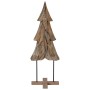 Árbol de Navidad Marrón 120 cm Madera de teca maciza en Decoración Festiva y Estacional | Comprar online en Foru.es