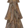 Árbol de Navidad Marrón 120 cm Madera de teca maciza en Decoración Festiva y Estacional | Comprar online en Foru.es