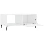 Mesa de centro madera contrachapada blanco brillo 90x50x40 cm de vidaXL, Mesas de centro - Ref: Foro24-829230, Precio: 54,04 ...