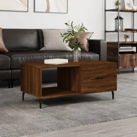 Brown oak plywood coffee table 90x50x40 cm by vidaXL, Coffee table - Ref: Foro24-829235, Price: 45,11 €, Discount: %
