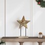 Estrella de Navidad Marrón 30 x 5 x 45 cm Madera de teca maciza en Decoración Festiva y Estacional | Comprar online en Foru.es