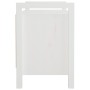 Banco de recibidor madera maciza de pino blanco 80x40x60 cm de vidaXL, Bancos para recibidores y almacenamiento - Ref: Foro24...