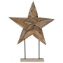 Estrella de Navidad Marrón 60 x 5 x 75 cm Madera de teca maciza en Decoración Festiva y Estacional | Comprar online en Foru.es