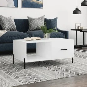 Mesa de centro madera contrachapada blanco 90x50x40 cm de vidaXL, Mesas de centro - Ref: Foro24-829220, Precio: 51,61 €, Desc...