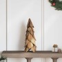 Árbol de Navidad con soporte Marrón 50 cm Madera de teca maciza en Decoración Festiva y Estacional | Comprar online en Foru.es