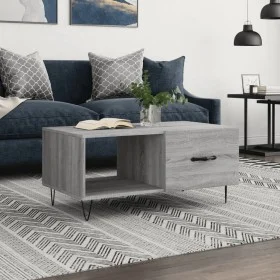 Mesa de centro madera contrachapada gris Sonoma 90x50x40 cm de vidaXL, Mesas de centro - Ref: Foro24-829210, Precio: 46,98 €,...