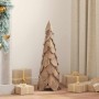 Árbol de Navidad con soporte Marrón 80 cm Madera de teca maciza en Decoración Festiva y Estacional | Comprar online en Foru.es