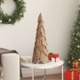 Árbol de Navidad con soporte Marrón 80 cm Madera de teca maciza en Decoración Festiva y Estacional | Comprar online en Foru.es