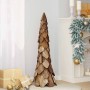 Árbol de Navidad Marrón 110 cm Madera de teca maciza en Decoración Festiva y Estacional | Comprar online en Foru.es