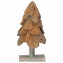 Árbol de Navidad con soporte Marrón 60 cm Madera de teca maciza en Decoración Festiva y Estacional | Comprar online en Foru.es