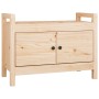 Banco de recibidor madera maciza de pino 80x40x60 cm de vidaXL, Bancos para recibidores y almacenamiento - Ref: Foro24-821779...