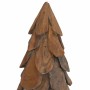 Árbol de Navidad con soporte Marrón 90 cm Madera de teca maciza en Decoración Festiva y Estacional | Comprar online en Foru.es