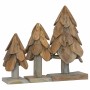 Árbol de Navidad con soporte 3 pcs Marrón Madera de teca maciza en Decoración Festiva y Estacional | Comprar online en Foru.es