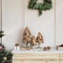 Árbol de Navidad con soporte 3 pcs Marrón Madera de teca maciza en Decoración Festiva y Estacional | Comprar online en Foru.es