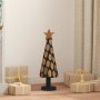Árbol de Navidad con soporte Marrón 60 cm Madera de teca maciza en Decoración Festiva y Estacional | Comprar online en Foru.es