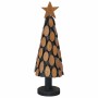 Árbol de Navidad con soporte Marrón 60 cm Madera de teca maciza en Decoración Festiva y Estacional | Comprar online en Foru.es