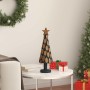 Árbol de Navidad con soporte Marrón 60 cm Madera de teca maciza en Decoración Festiva y Estacional | Comprar online en Foru.es