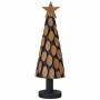 Árbol de Navidad con soporte Marrón 60 cm Madera de teca maciza en Decoración Festiva y Estacional | Comprar online en Foru.es