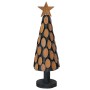 Árbol de Navidad con soporte Marrón 60 cm Madera de teca maciza en Decoración Festiva y Estacional | Comprar online en Foru.es