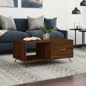 Couchtisch aus Sperrholz braune Eiche 90x50x40 cm von vidaXL, Couchtisch - Ref: Foro24-829187, Preis: 45,21 €, Rabatt: %
