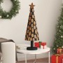 Árbol de Navidad con soporte Marrón 90 cm Madera de teca maciza en Decoración Festiva y Estacional | Comprar online en Foru.es