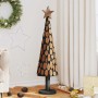 Árbol de Navidad Marrón 120 cm Madera de teca maciza en Decoración Festiva y Estacional | Comprar online en Foru.es