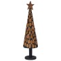 Árbol de Navidad Marrón 120 cm Madera de teca maciza en Decoración Festiva y Estacional | Comprar online en Foru.es