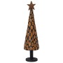 Árbol de Navidad Marrón 120 cm Madera de teca maciza en Decoración Festiva y Estacional | Comprar online en Foru.es