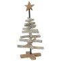 Árbol de Navidad con soporte Marrón 60 cm Madera de teca maciza en Decoración Festiva y Estacional | Comprar online en Foru.es