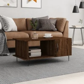 Mesa de centro madera contrachapada roble marrón 90x50x40 cm de vidaXL, Mesas de centro - Ref: Foro24-829491, Precio: 57,92 €...
