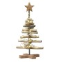 Árbol de Navidad con soporte Marrón 60 cm Madera de teca maciza en Decoración Festiva y Estacional | Comprar online en Foru.es